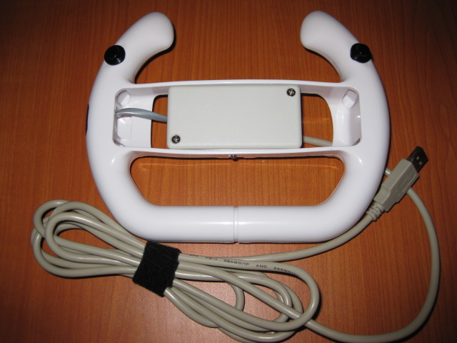 game pad built from a wii steering wheel shell